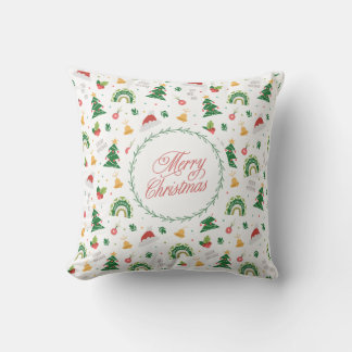 "Cozy Christmas Comforts" Throw Pillow
