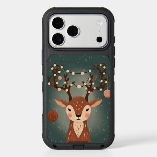 Cozy Christmas Deer with Ornaments and LPhone Case