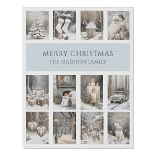 Cozy Christmas Faux Canvas Print