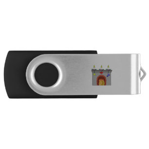 Cozy Christmas Fireplace Flash Drive