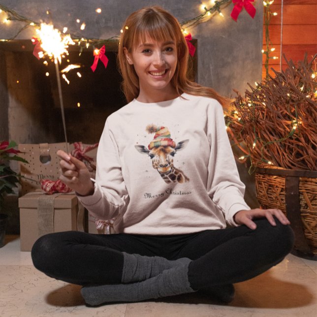 Cozy Christmas Giraffe, custom T-Shirt (Creator Uploaded)