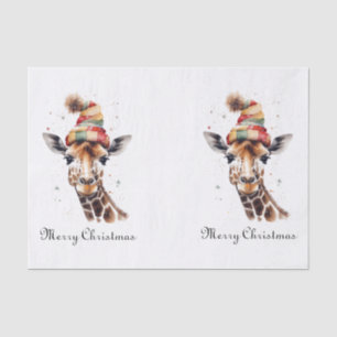Cozy Christmas Giraffe, custom Tissue Paper