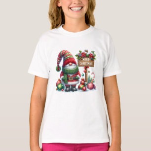 Cozy Christmas Gnome Art – Festive Holiday T-Shirt