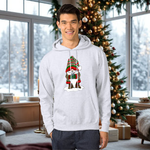 Cozy Christmas Gnome Red Green Winter Cute Hoodie