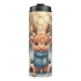 Cozy Christmas Highland Cows Tumbler
