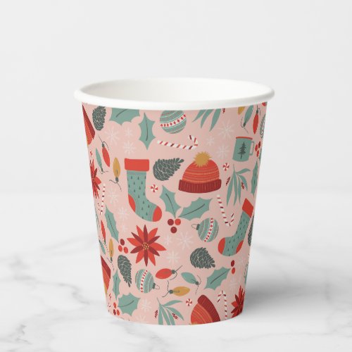 Cozy Christmas Holiday  Paper Cups