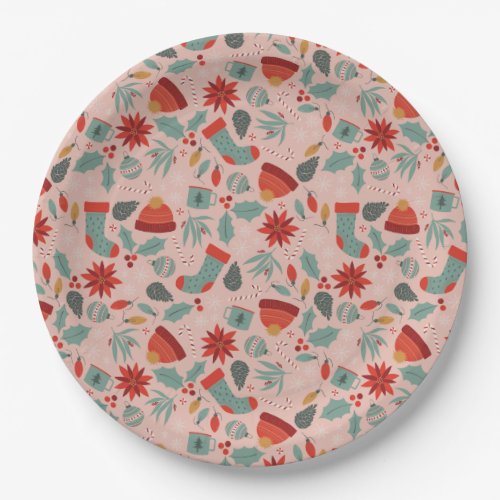 Cozy Christmas Holiday  Paper Plates