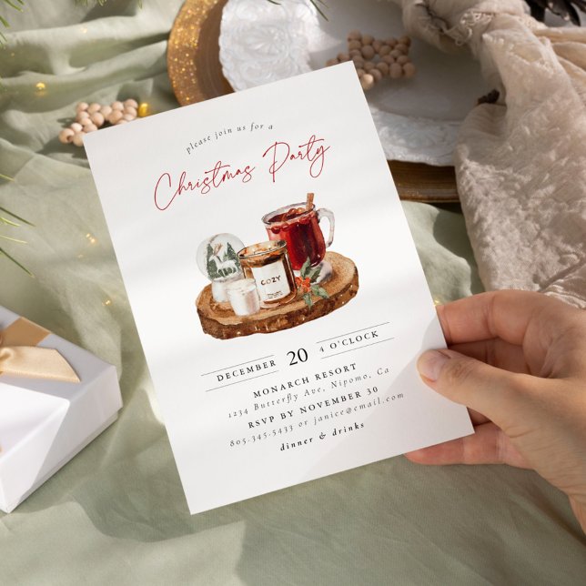 Cozy Christmas Holiday Party Invitation (Creator Uploaded)