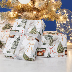 Cozy Christmas Holiday Wrapping Paper