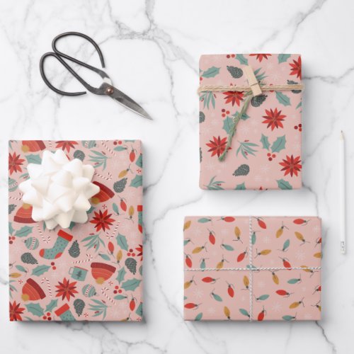Cozy Christmas Holiday  Wrapping Paper Sheets