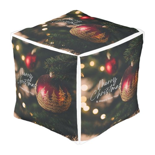 Cozy Christmas Home Decor Pouf