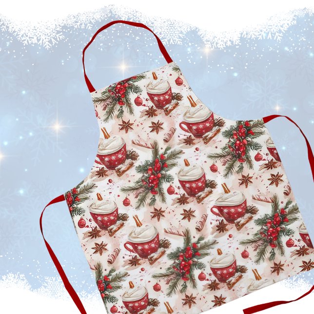 Cozy Christmas Hot Cocoa Apron (cosy christmas 1)