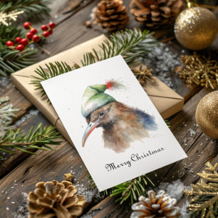 Cozy Christmas Kiwi, custom Invitation