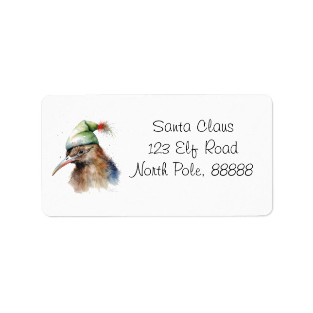 Cozy Christmas Kiwi, custom Label (Front)
