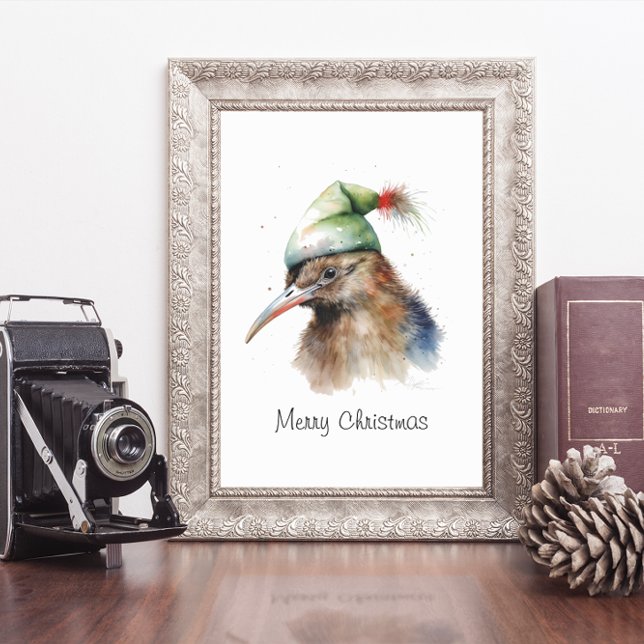 Cozy Christmas Kiwi, custom Poster (Creator Uploaded)