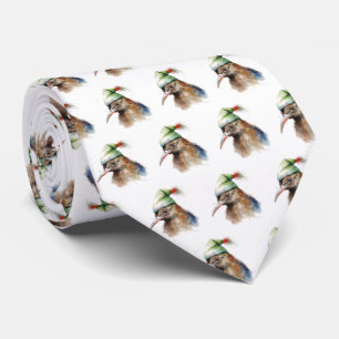 Cozy Christmas Kiwi Neck Tie