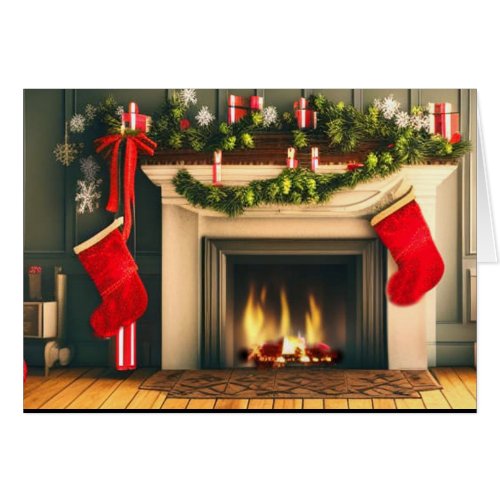 Cozy Christmas Mantle and Stockings