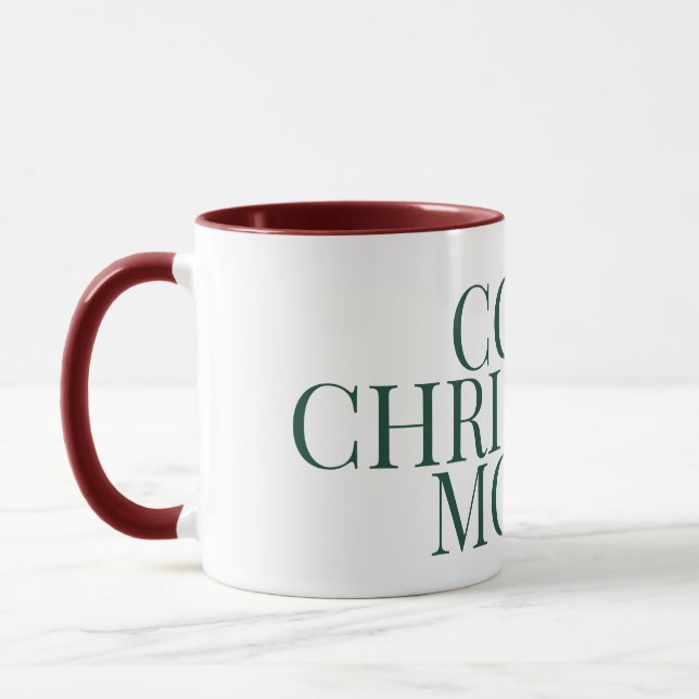 Cozy Christmas Mood, Aesthetic Coffee Mug (Left)