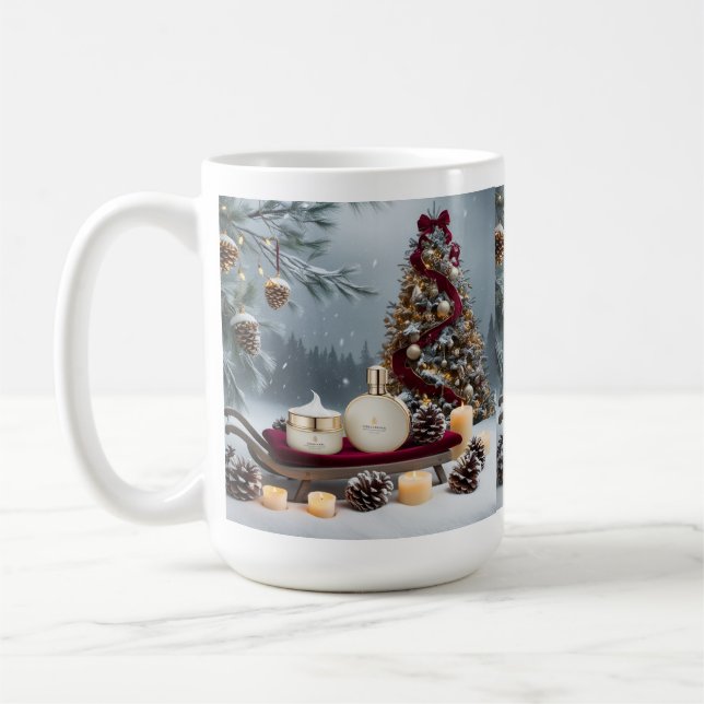 Cozy Christmas Mug: Warm Up with Festive Cheer Coffee Mug (Left)