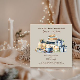Cozy Christmas New Home Christmas Holiday Card