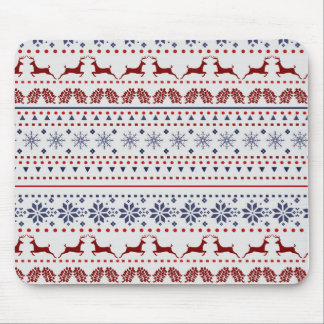 Cozy christmas pattern design mouse pad