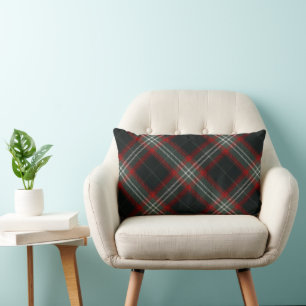 Cozy Christmas Plaid Throw Pillow