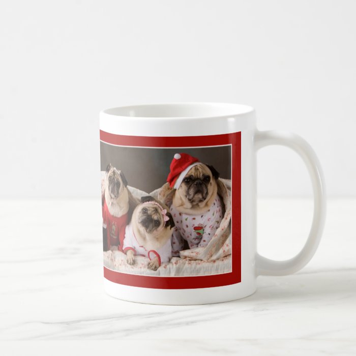 Cozy Christmas Pug Mug by Pugs and Kisses