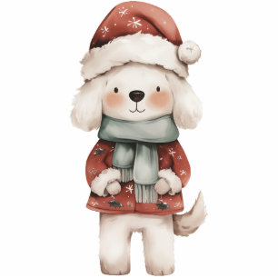 Cozy Christmas Pup Cutout