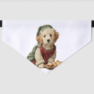 Cozy Christmas Pup Star Cookie Dog Pet Bandana Collar