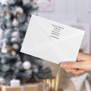 Cozy Christmas Saying Name Artsy Typography Self-inking Stamp