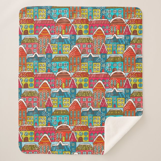 Cozy Christmas Sherpa Blanket (Front)