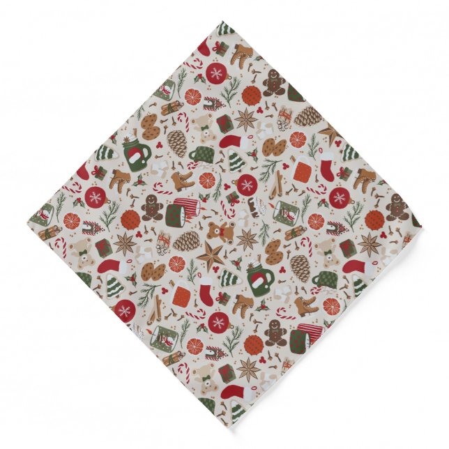 Cozy Christmas & Spice Bandana (Front)