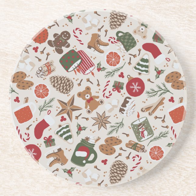 Cozy Christmas & Spice Coaster (Front)