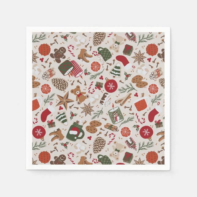 Cozy Christmas & Spice  Napkins (Front)