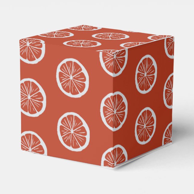 Cozy Christmas & Spice Oranges Favor Boxes (Back Side)