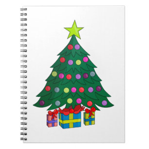 Cozy Christmas Tree Notebook