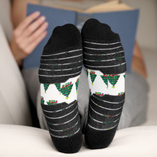 Cozy Christmas Tree Socks