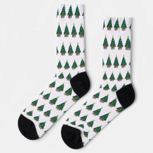 Cozy Christmas Tree Socks