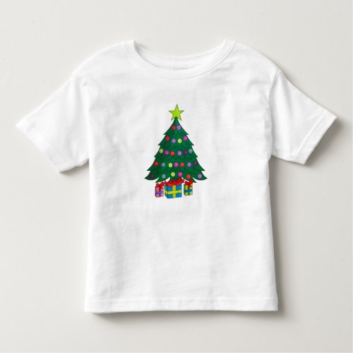 Cozy Christmas Tree Toddler T_shirt