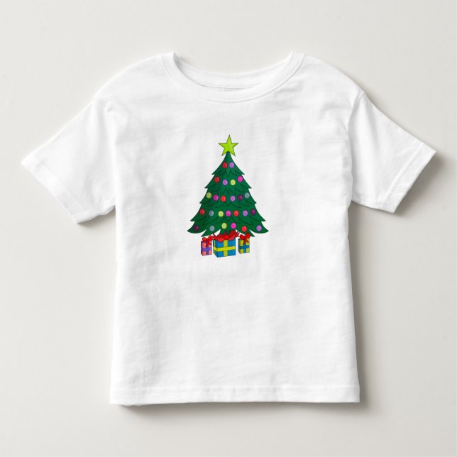 Cozy Christmas Tree Toddler T-shirt (Front)