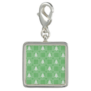 Cozy Christmas tree ugly sweater checkered pattern Charm