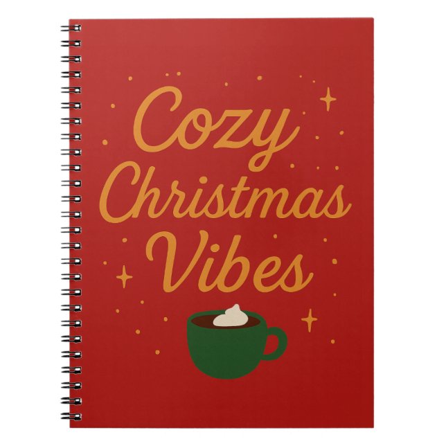 Cozy Christmas Vibes Notebook (Front)
