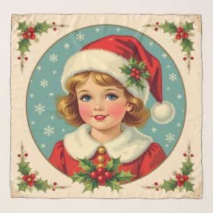 Cozy Christmas Victorian Cute Girl Scarf