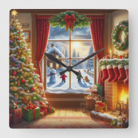 Cozy Christmas Window Scene