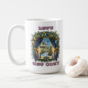 Cozy Christmas Window With Festive Decorations Coffee Mug