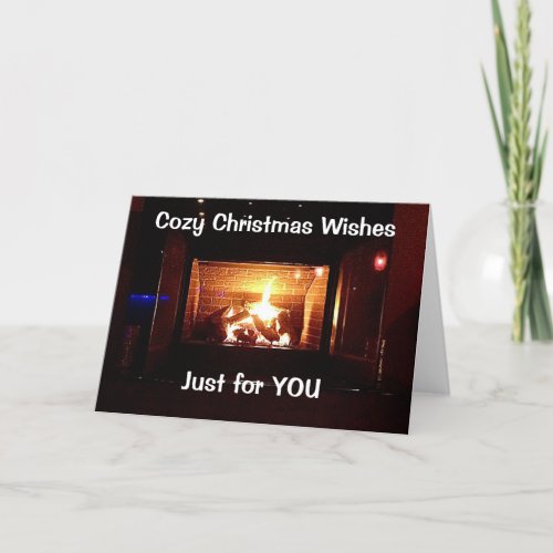 COZY CHRISTMAS WISHES FOR YOUCELEBRATE YOU HOLIDAY CARD