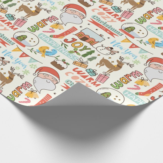 Cozy Christmas Wrapping Paper (Corner)