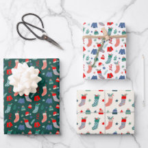 Cozy Christmas Wrapping Paper Set