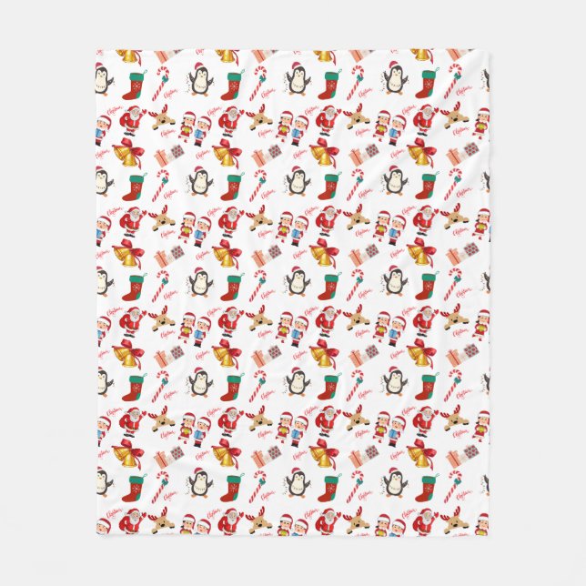 Cozy Claus: Christmas Snuggle Blanket (Front)