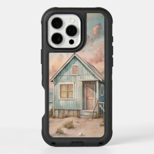 Cozy Coastal Cottage Beach House Watercolor iPhone 16 Pro Max Case